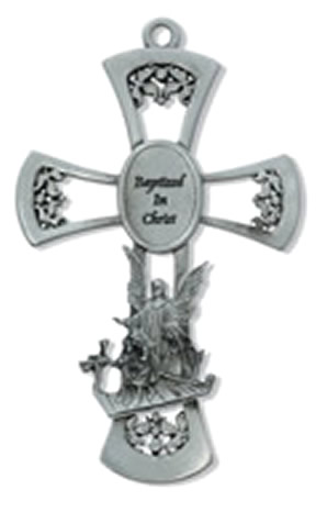 Guardian Angel Baptism Wall Cross
